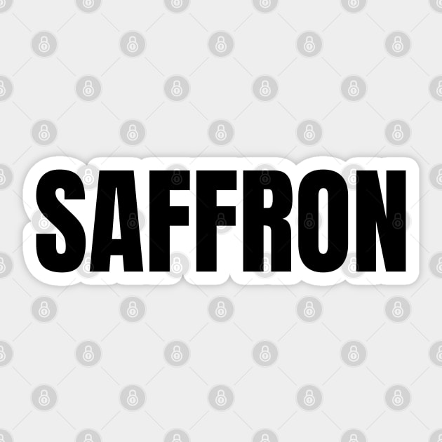 Saffron Word - Simple Bold Text Sticker by SpHu24